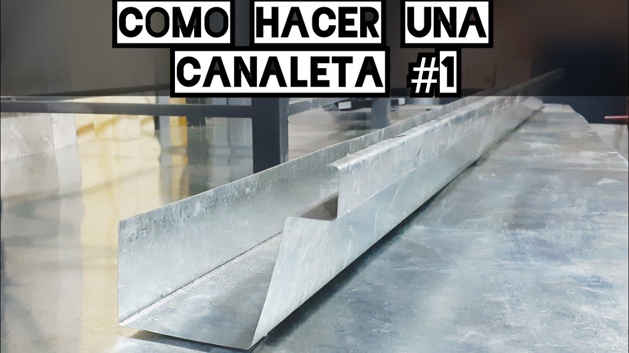 Como Hacer una Canaleta #canaleta #comohacer #zingueria
