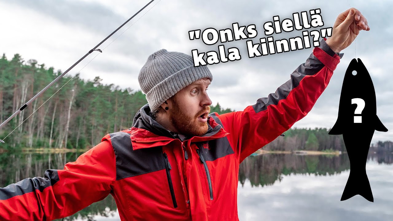 Kirjolohta narraamassa Matildanjärvellä