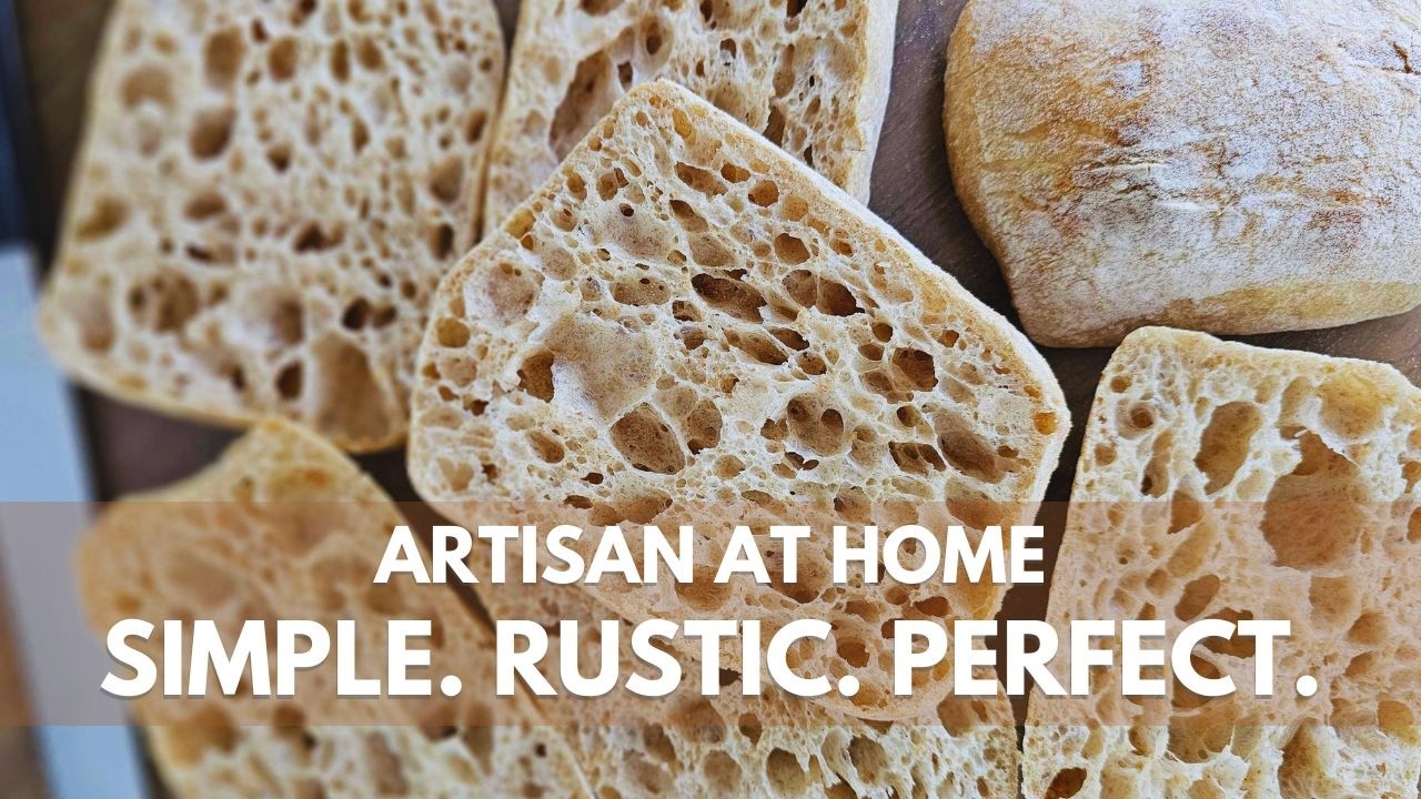 Rustic Sourdough Ciabatta – Big Crumb, Small Batch