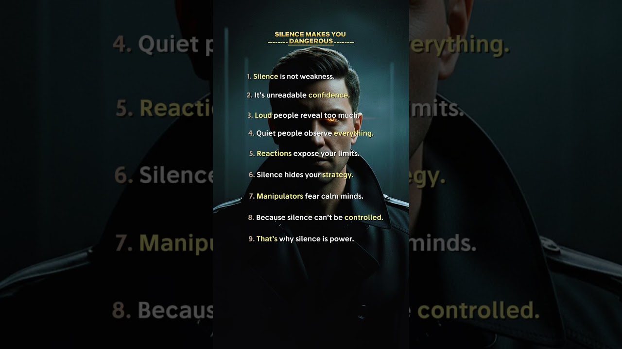 Silence Is Power | Psychology Says Quiet People Control Everything