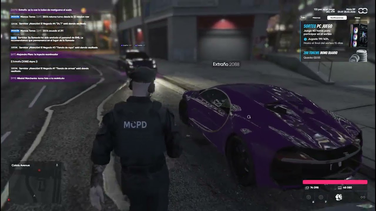 corre porque no le dan - META RP - codigo: NML6VVNLL - Meta City Police Department