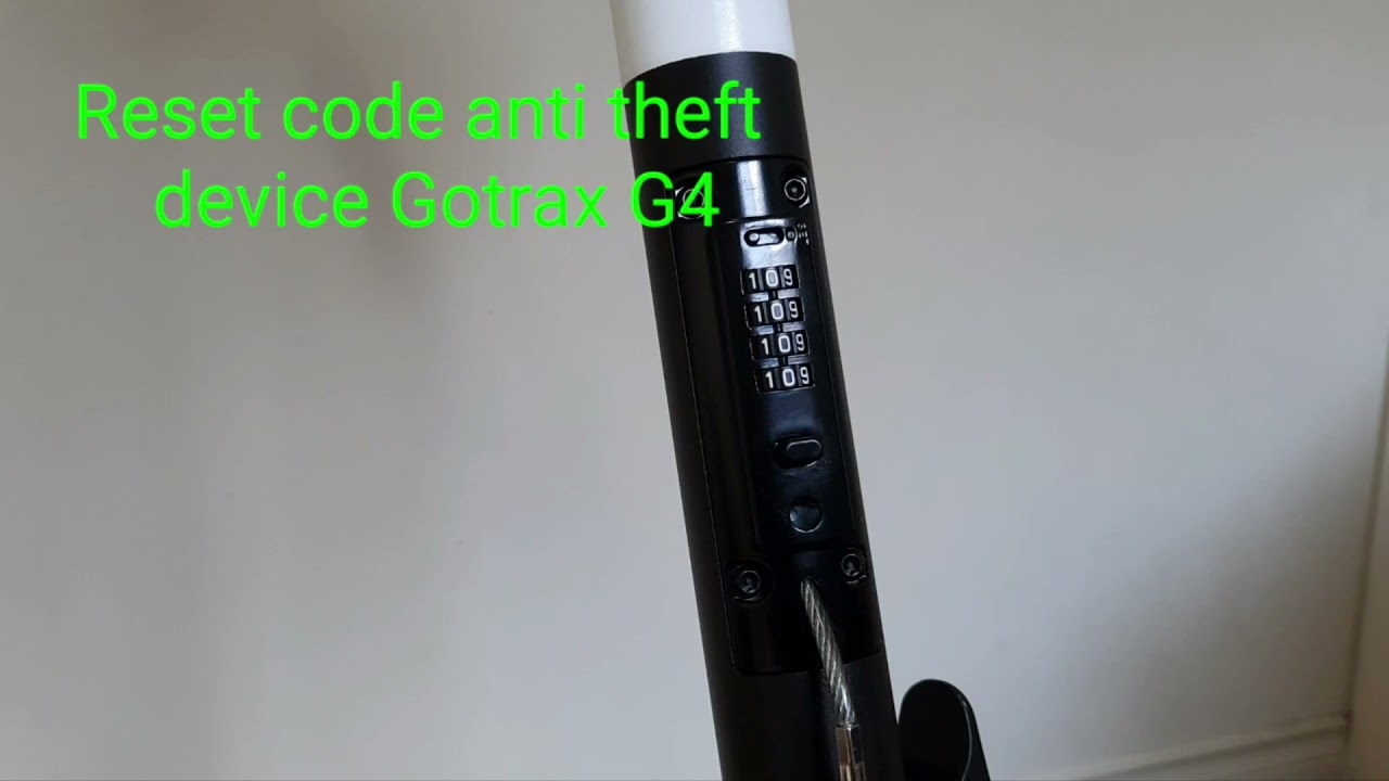 HOW TO UNLOCK AND RESET GOTRAX G4 SCOOTER