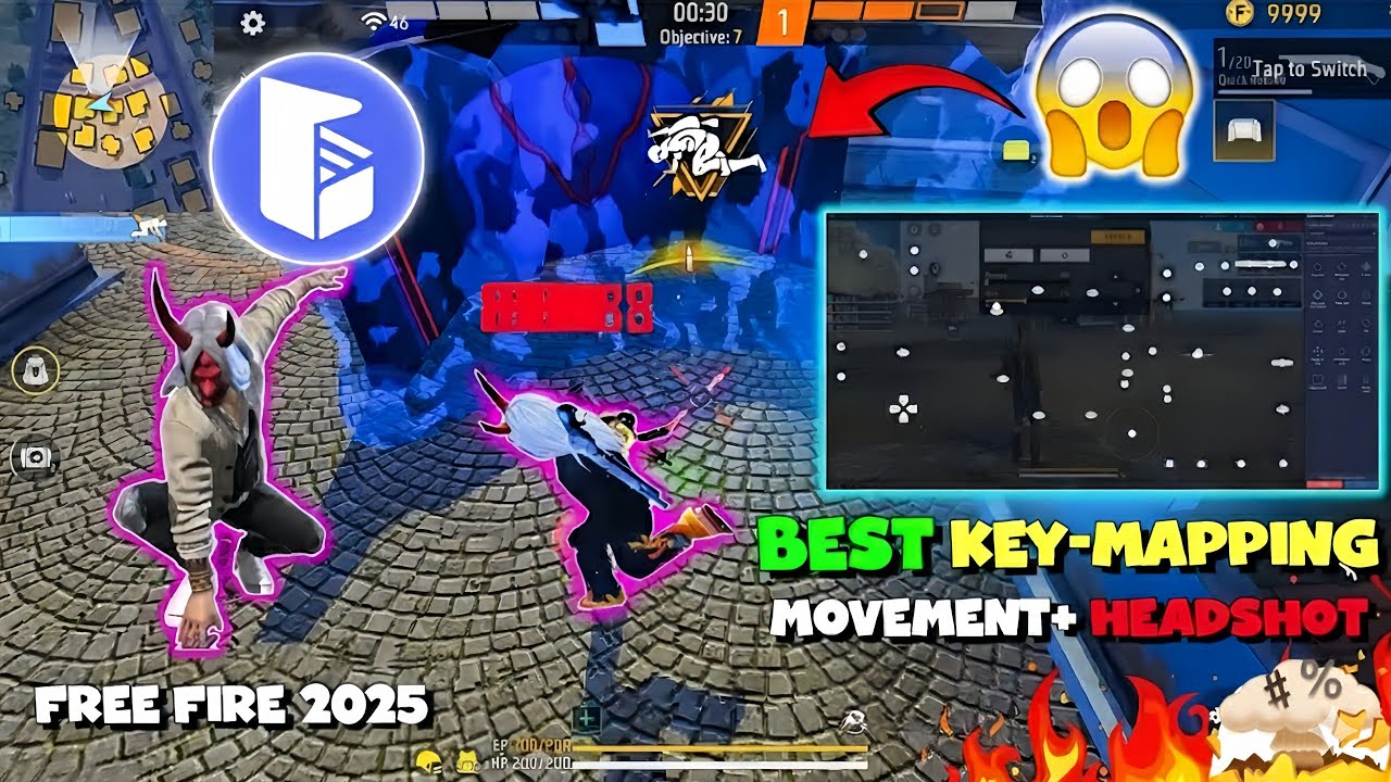 2025 Best Pro Level Keymapping Custom HUD Setting For Free Fire PC BlueStacks 5 MSI 5