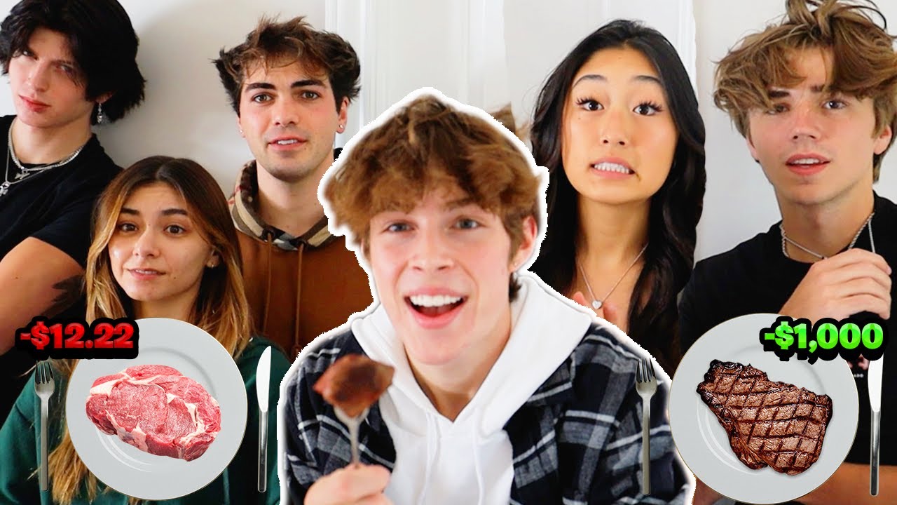 Hype House Guesses Cheap vs Expensive Steak!