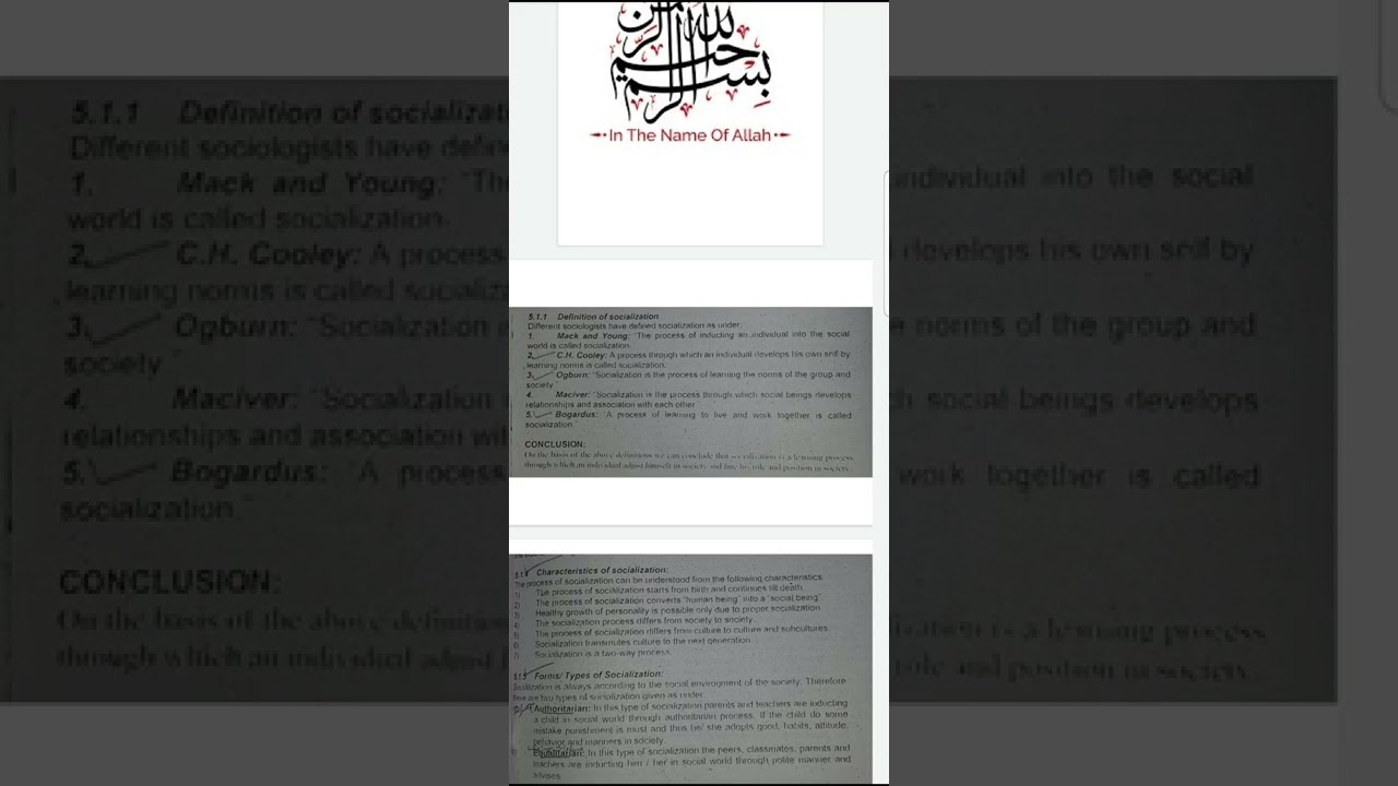 def,Characteristics, types,elements & advantages of socialization in sociology notes.