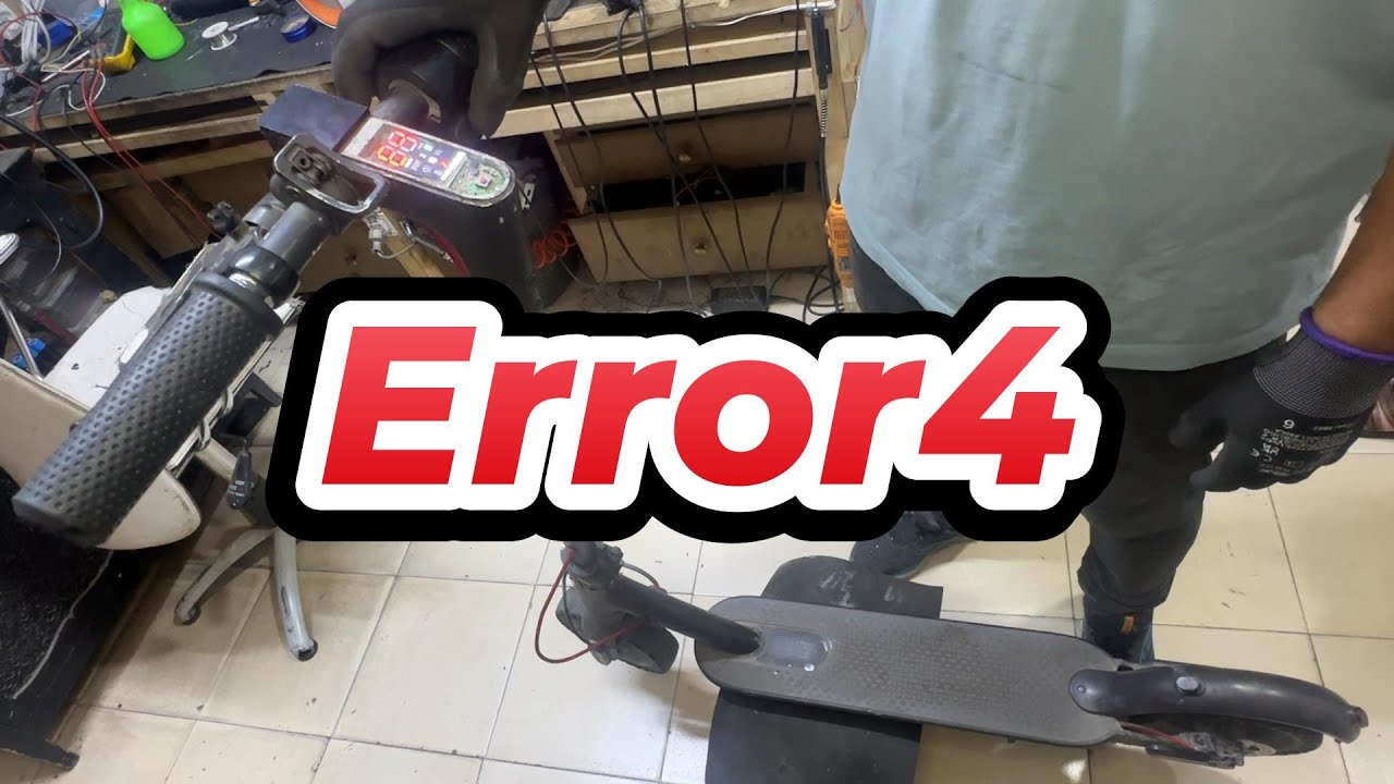 حل مشكلة الخطا  error4 بالسكوتر الكهربائي Electric Scooter E4 Error Code Fix