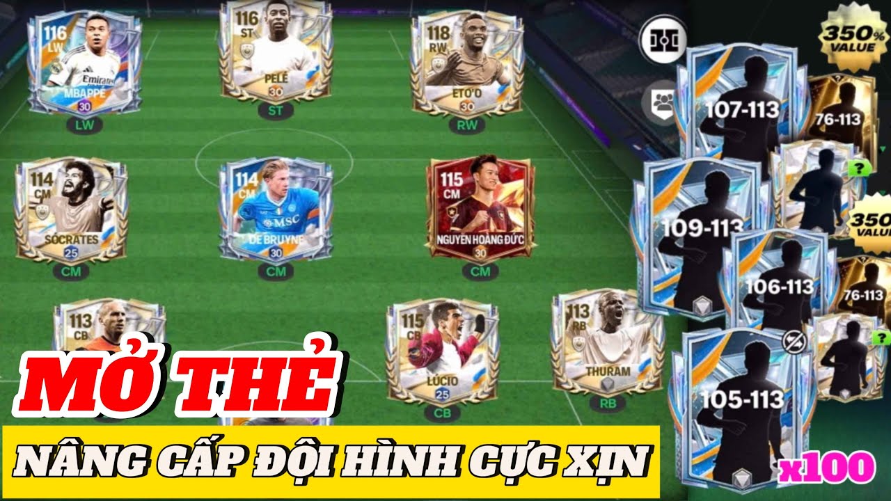 🏆FC MOBILE VN | TÔI MỞ TẤT CẢ GÓI NGON NHẤT SĂN HUYỀN THOẠI 113 NÂNG CẤP ĐỘI HÌNH CỰC KHỦNG | QUÁ ĐÃ