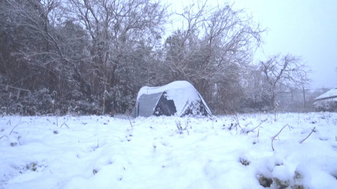 1万円テントが雪中ソロキャンプに耐えられるか実証実験【ヒルストーン】【テントバカ】