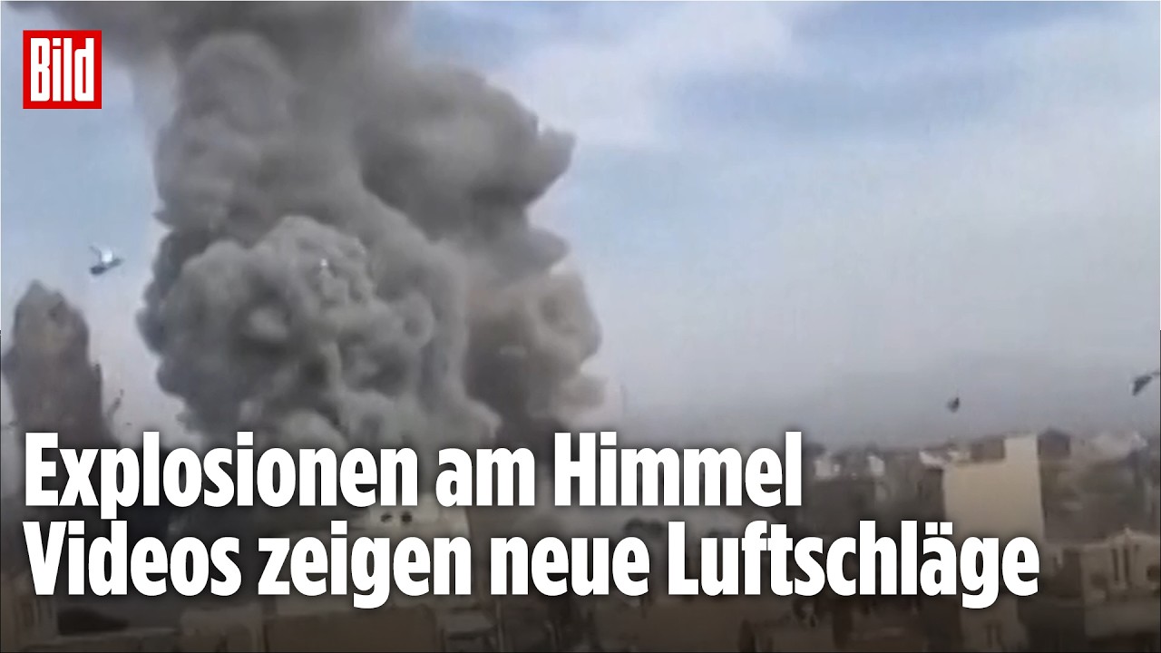 TRUMP DROHT IRAN: Explosionen &uuml;ber Teheran &ndash; Videos zeigen neue Luftschl&auml;ge