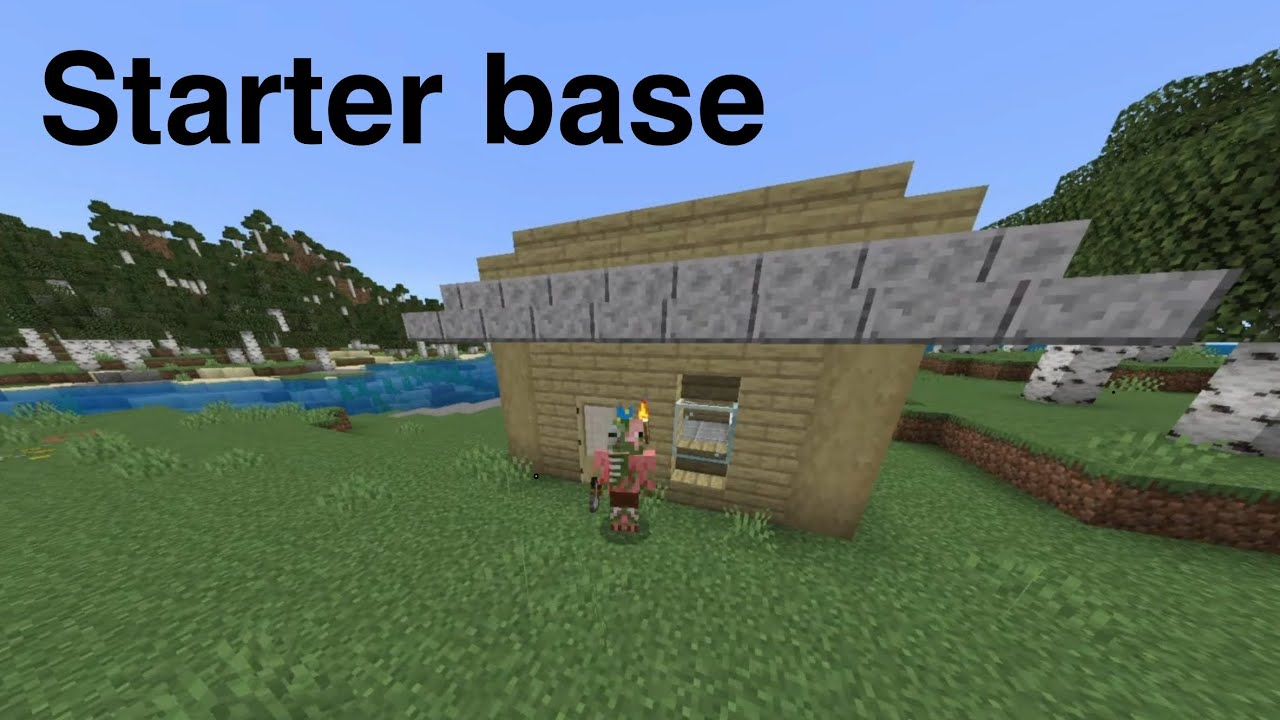 Mein erstes Video / wie baut man eine base in Minecraft