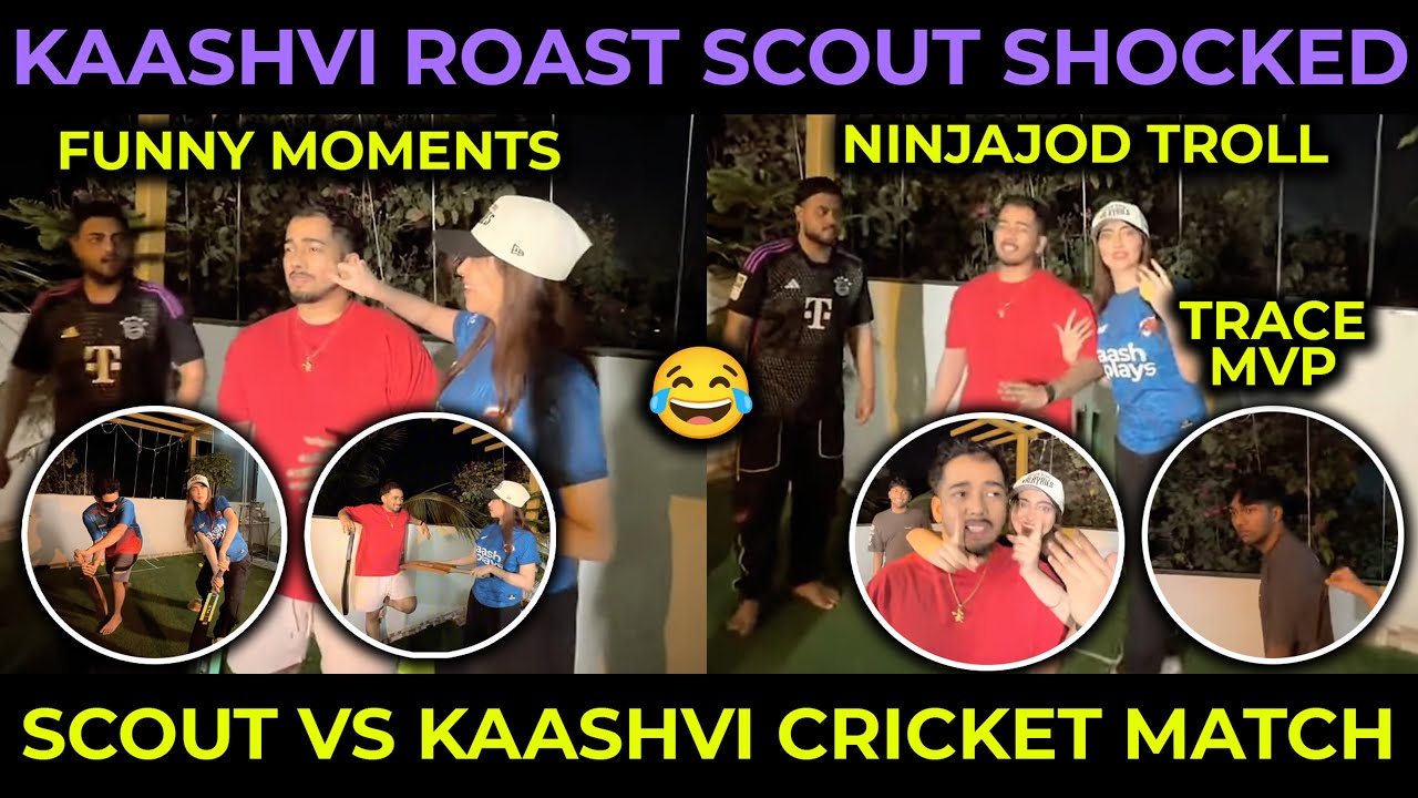Kaashvi ROAST Scout SHOCKED😂 Funniest IRL Cricket Match ft. NinjaJOD & Tracegod MVP🥵 | RNTX