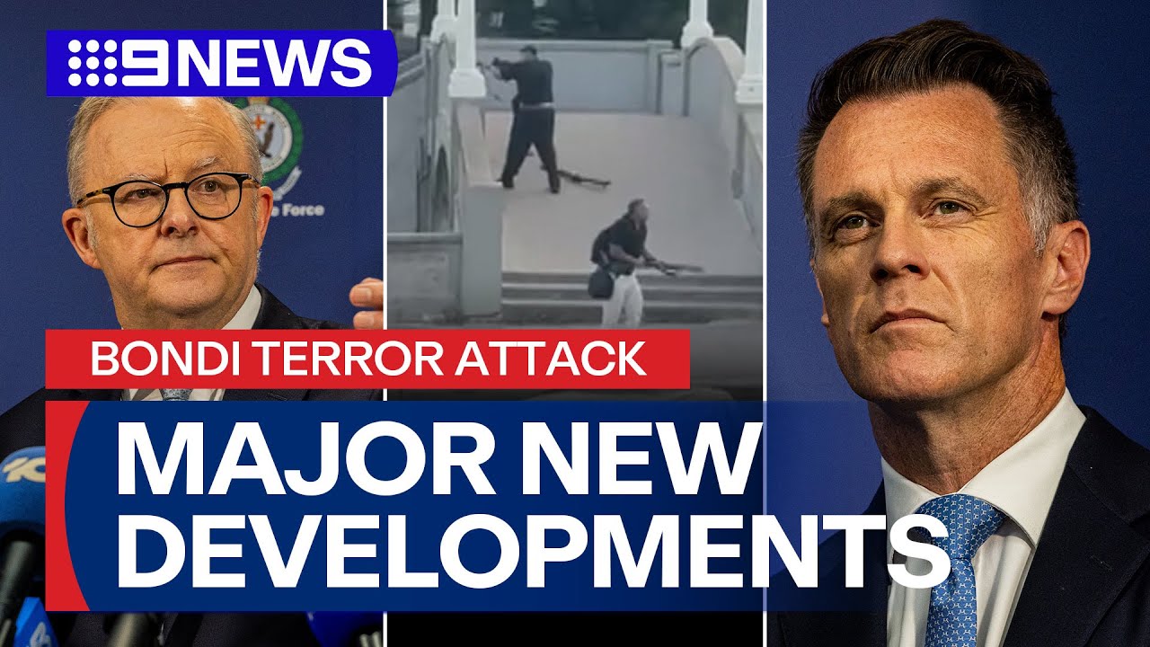 IN FULL: Latest on Bondi shooting; gunmen's ISIS links, stricter gun laws | 9 News Australia