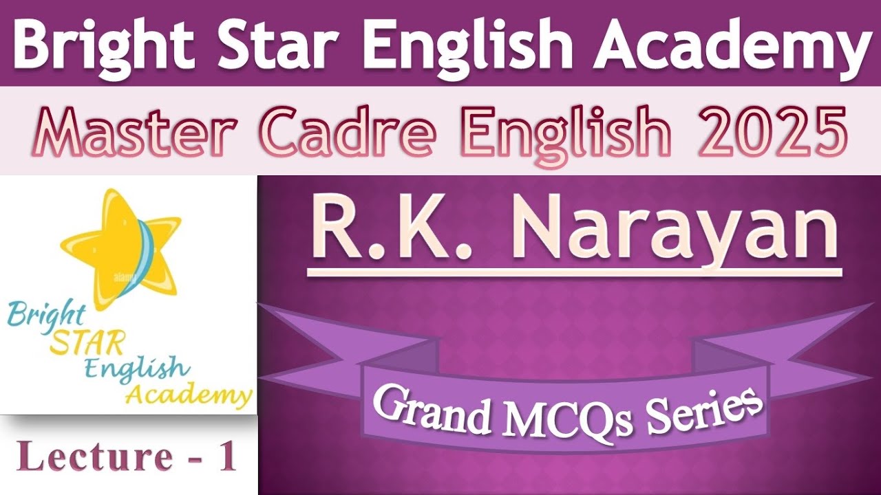 Most Important MCQs on R.K. Narayan Lecture - 1   #Indian Writer#