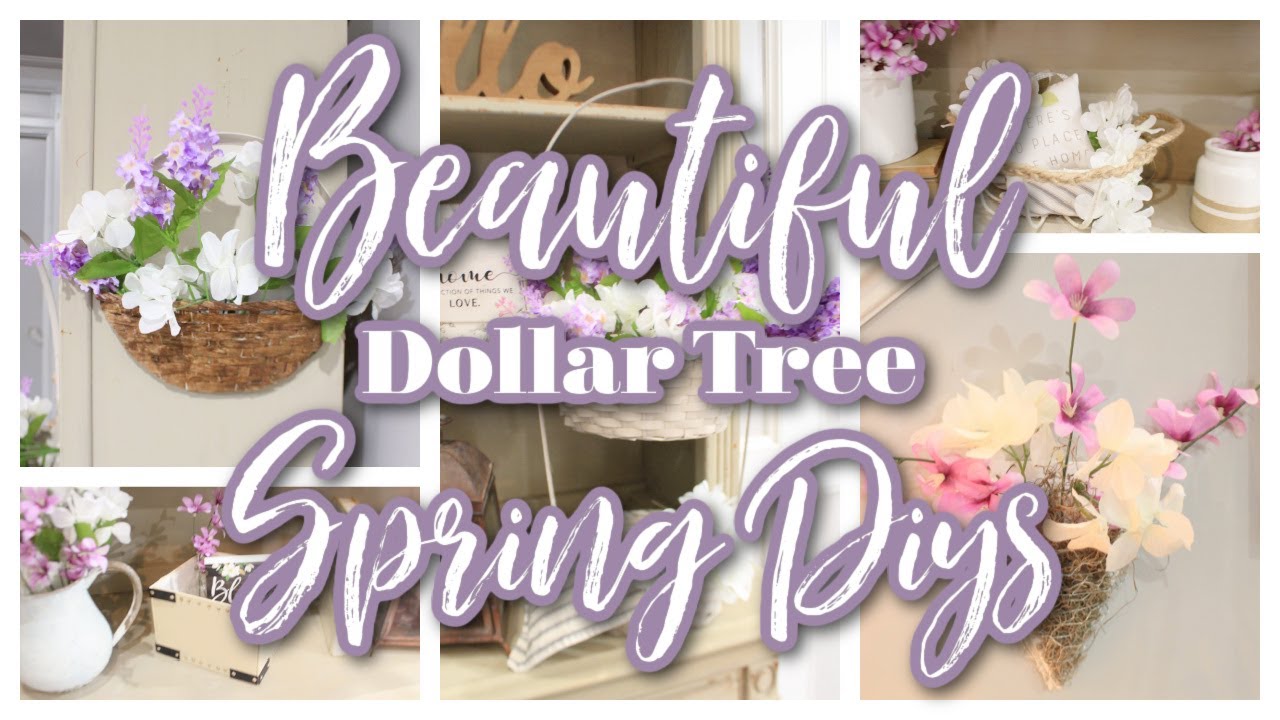 Beautiful 2022 Dollar Tree Spring DIYS | Farmhouse Spring Crafts