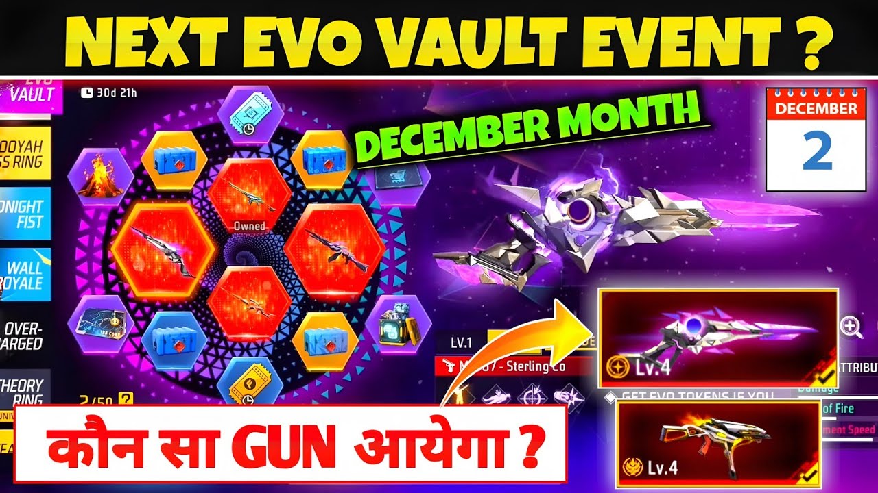 Next Evo Vault Event | Free Fire November Month Evo Vault Event |Next November Month Evo Gun Skin FF