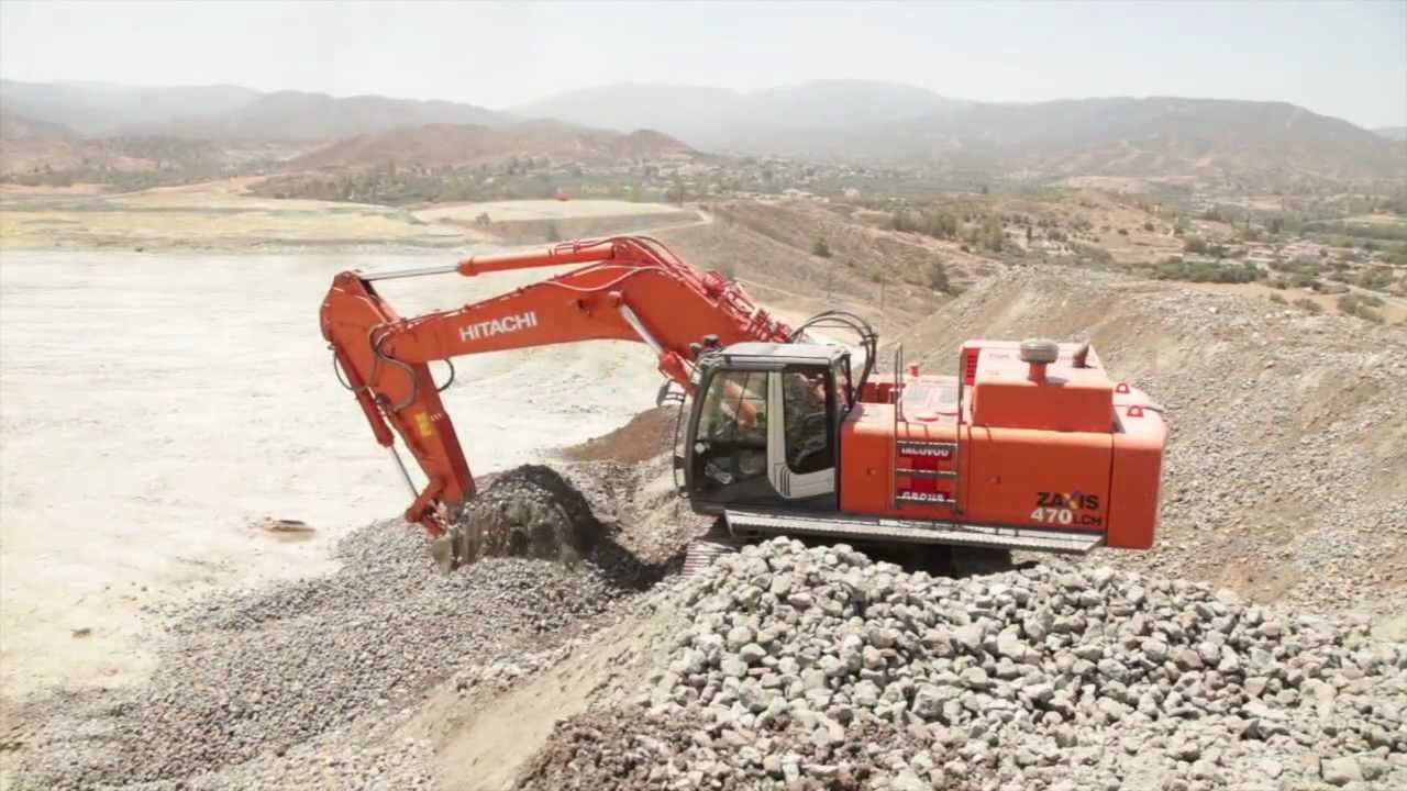 Hitachi ZX470LCH-3 and ZX870LCH-3 in a Hellenic Copper Mine, Cyprus