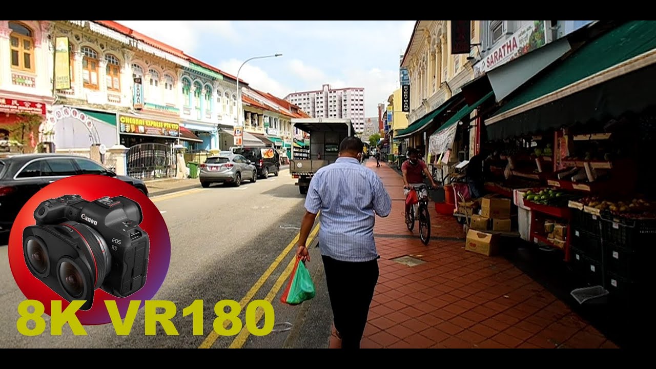BACK STREETS OF LITTLE INDIA in Singapore 8K/4K VR180 3D (Travel Videos/ASMR/Music)