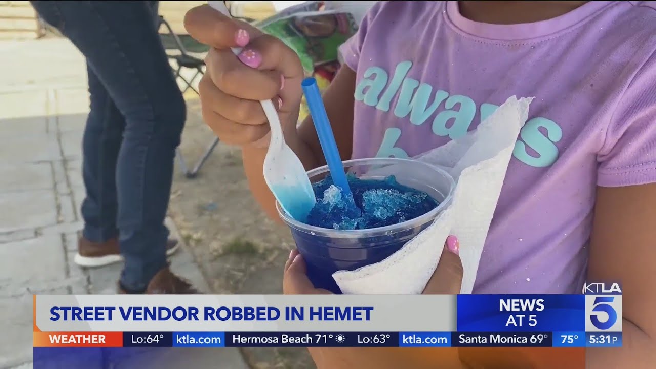 Hemet street vendor robbed at gunpoint