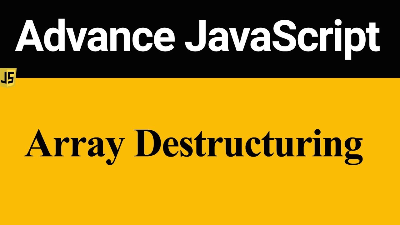 Array Destructuring in JavaScript (Hindi)