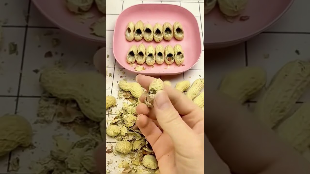 Artisans Crafting Peanut Shell Shoes: Exquisite Miniature Art#village #lifestyle #craft