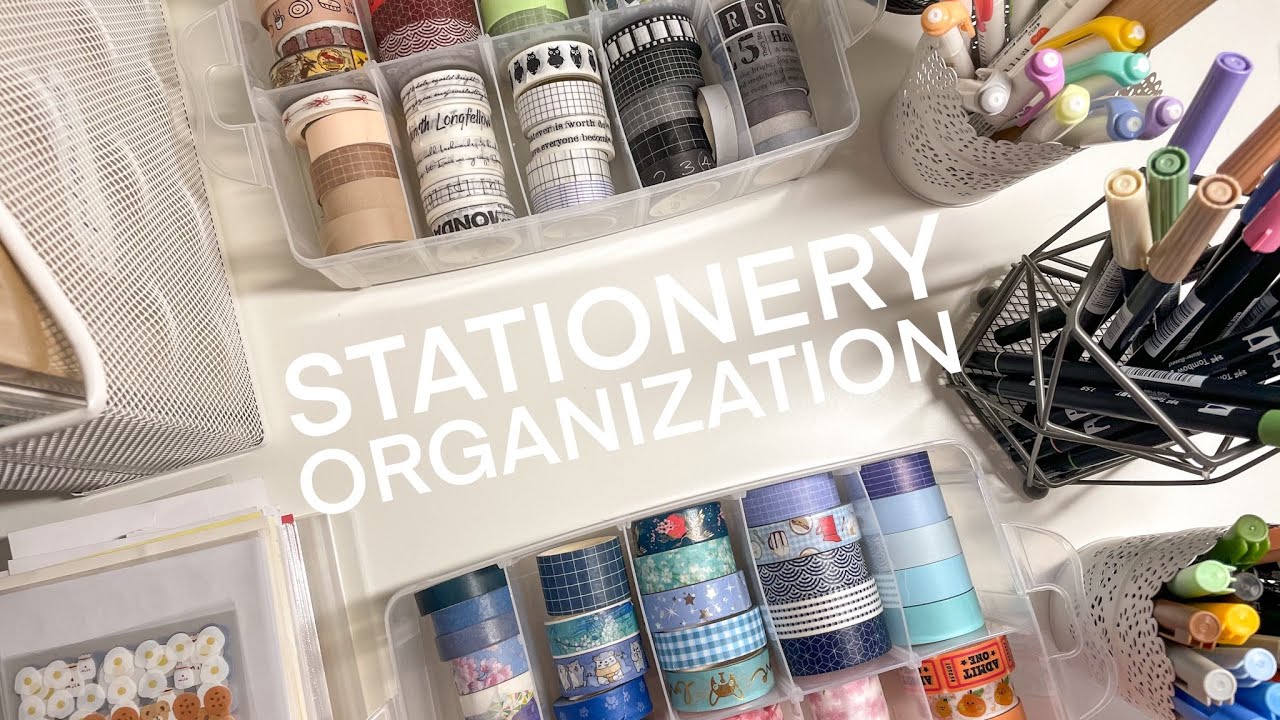 stationery organization & desk makeover 🖇