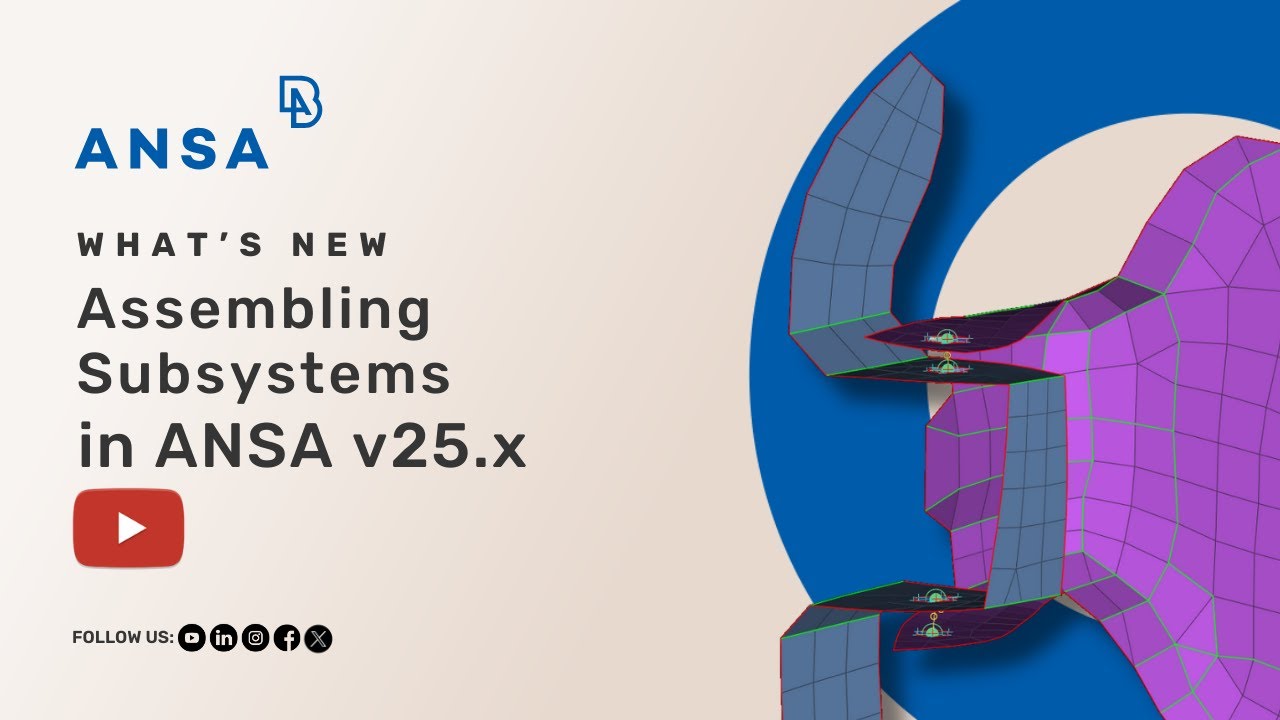 Assembling Subsystems in ANSA v25.x