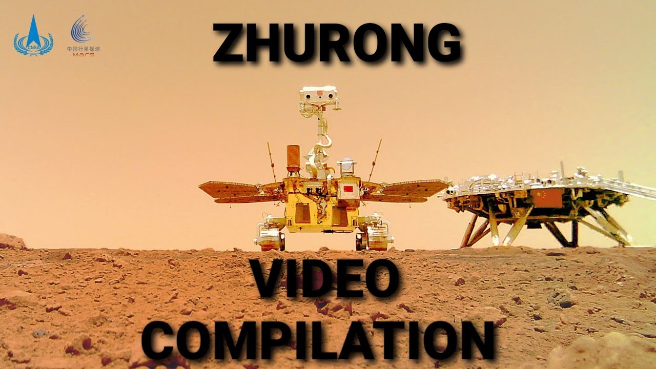 Zhurong rover video compilation
