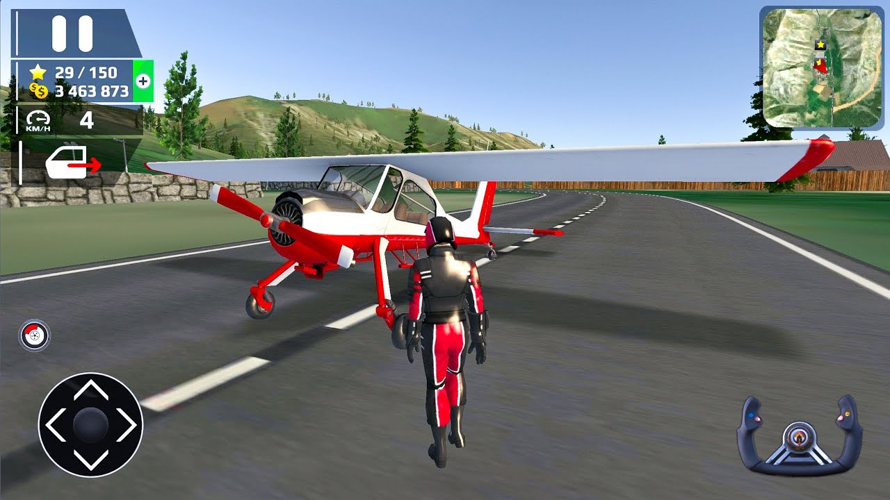Flying PZL-104 Wilga and Emergency Landing - Airplane Simulator - Android IOS Gameplay.