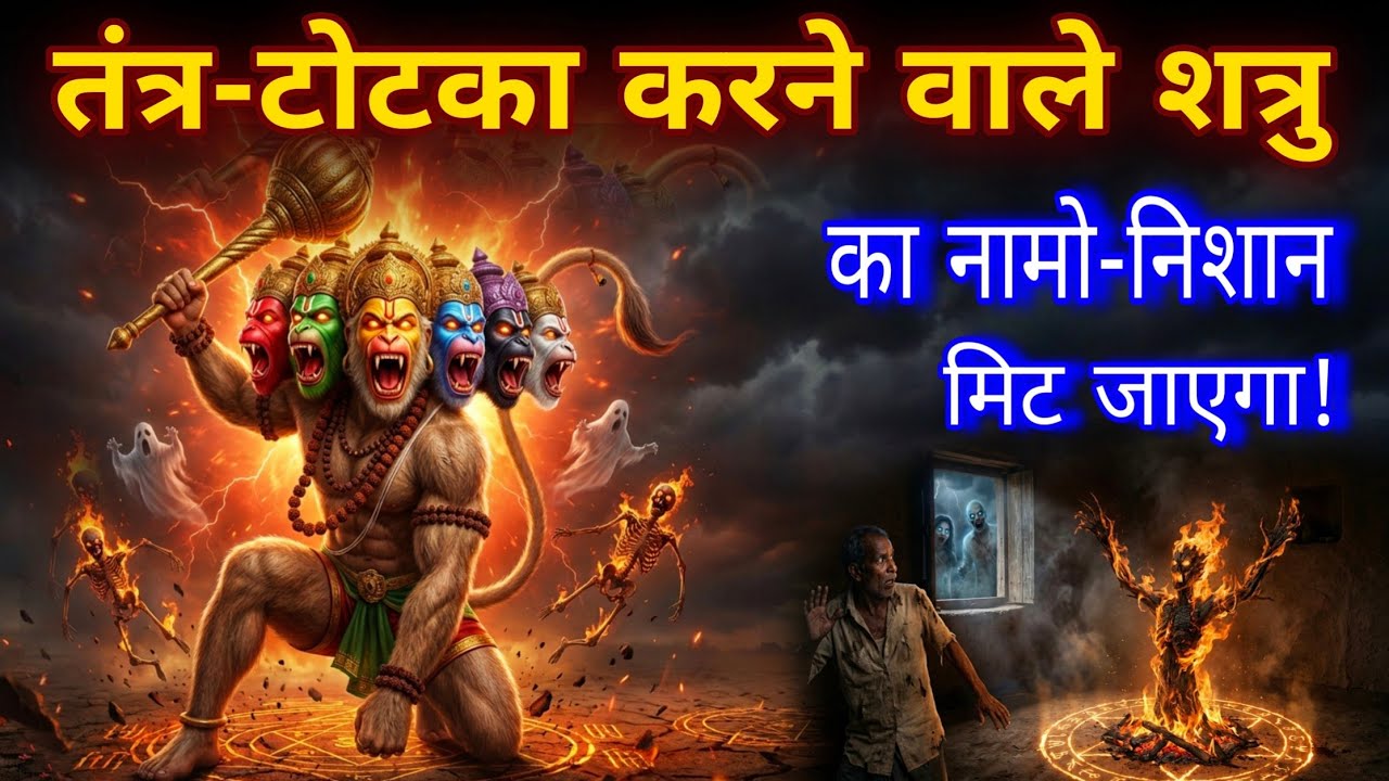 जिसने भी घर पर तंत्र-टोटका किया है उसका अंत तय! | पंचमुखी हनुमान प्रचंड शक्ति मंत्र