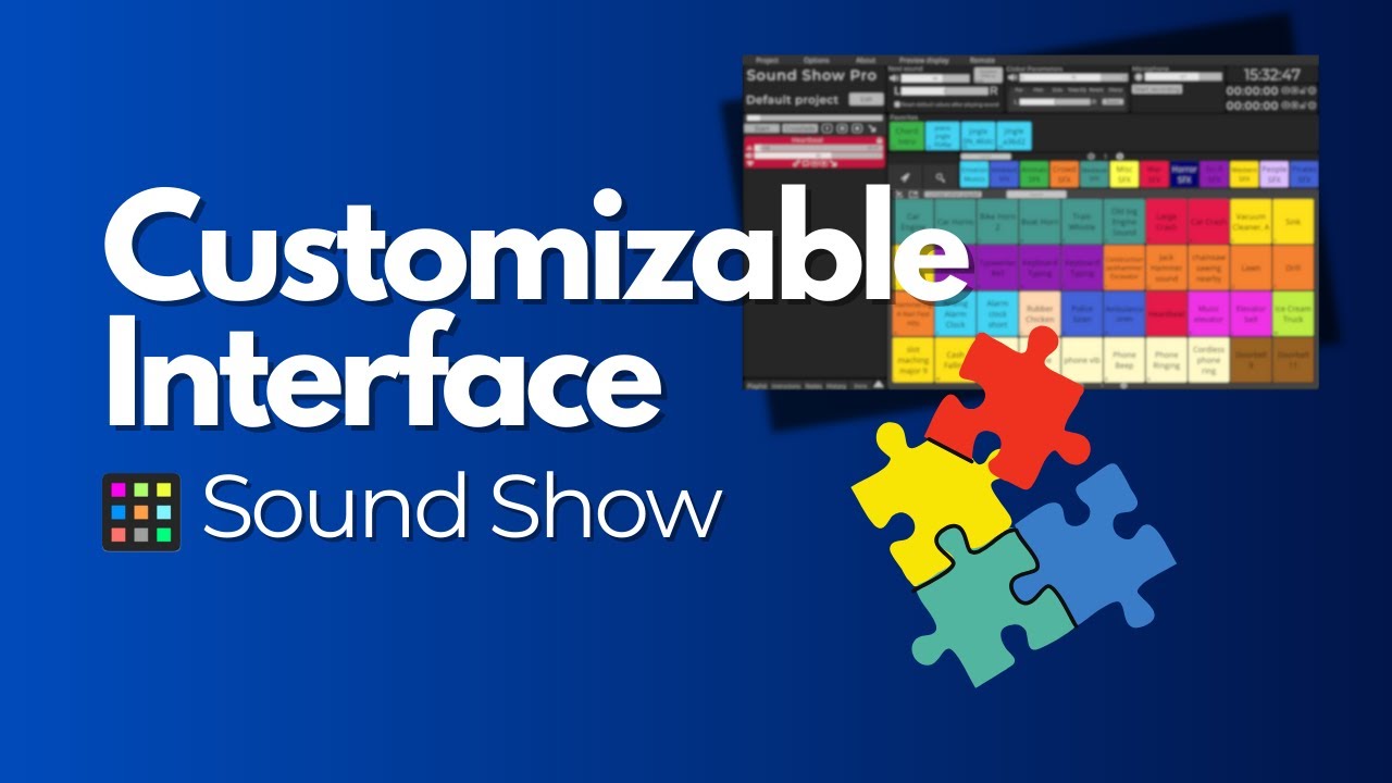 Sound Show  - Interface customization