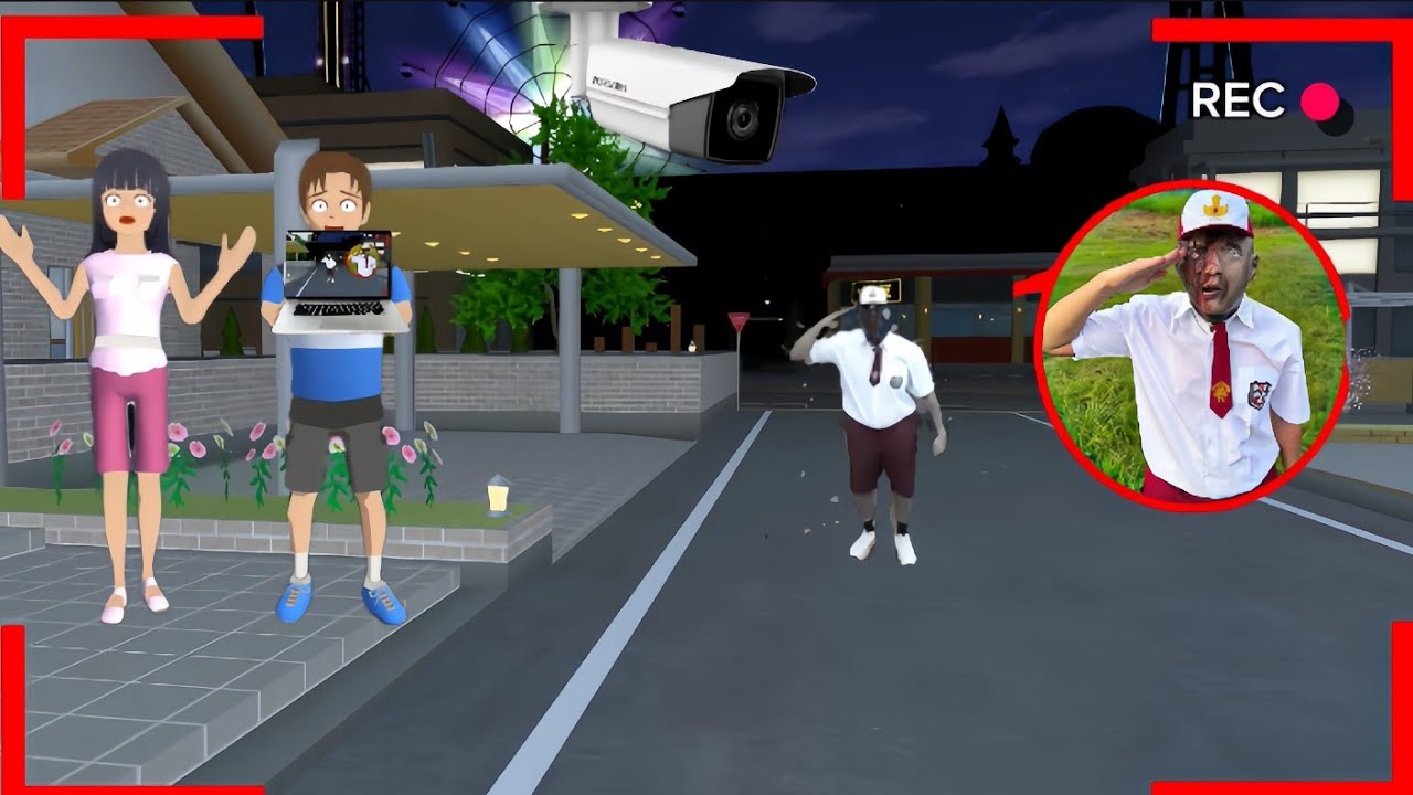 YUTA Mio panik CCTV menangkap HANTU ANAK SD menculik orang.😱|sakuraschoolsimulator 
