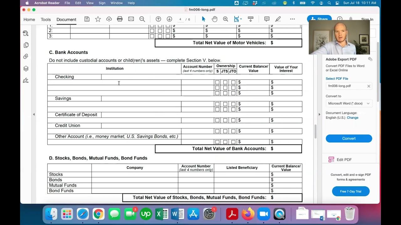 Filling Out Financial Affidavit Explained by a Connecticut Family Lawyer