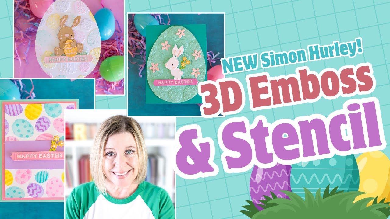 How to Combine NEW Simon Hurley 3D Embossing & Stenciling