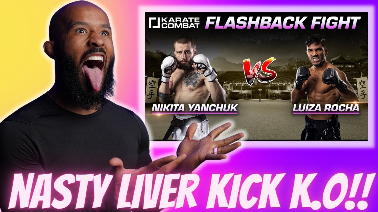 NASTY LIVER KICK K.O. KARATE COMBAT REACTION!!!!