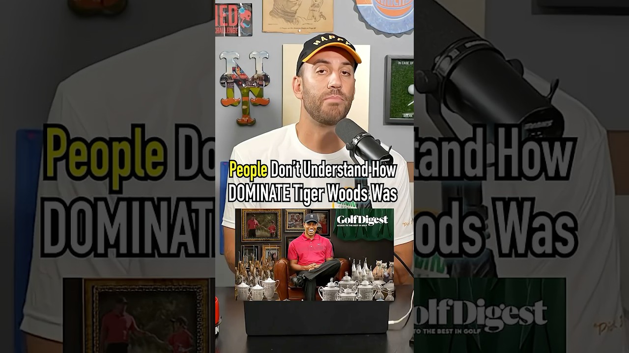 How Dominant Tiger Woods Really Was!! #golf #shorts #tiger #pga