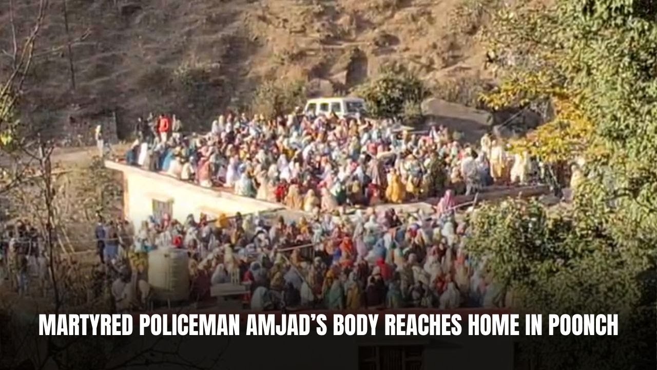 Martyred policeman Amjad&rsquo;s body reaches home in Poonch | JK News Today