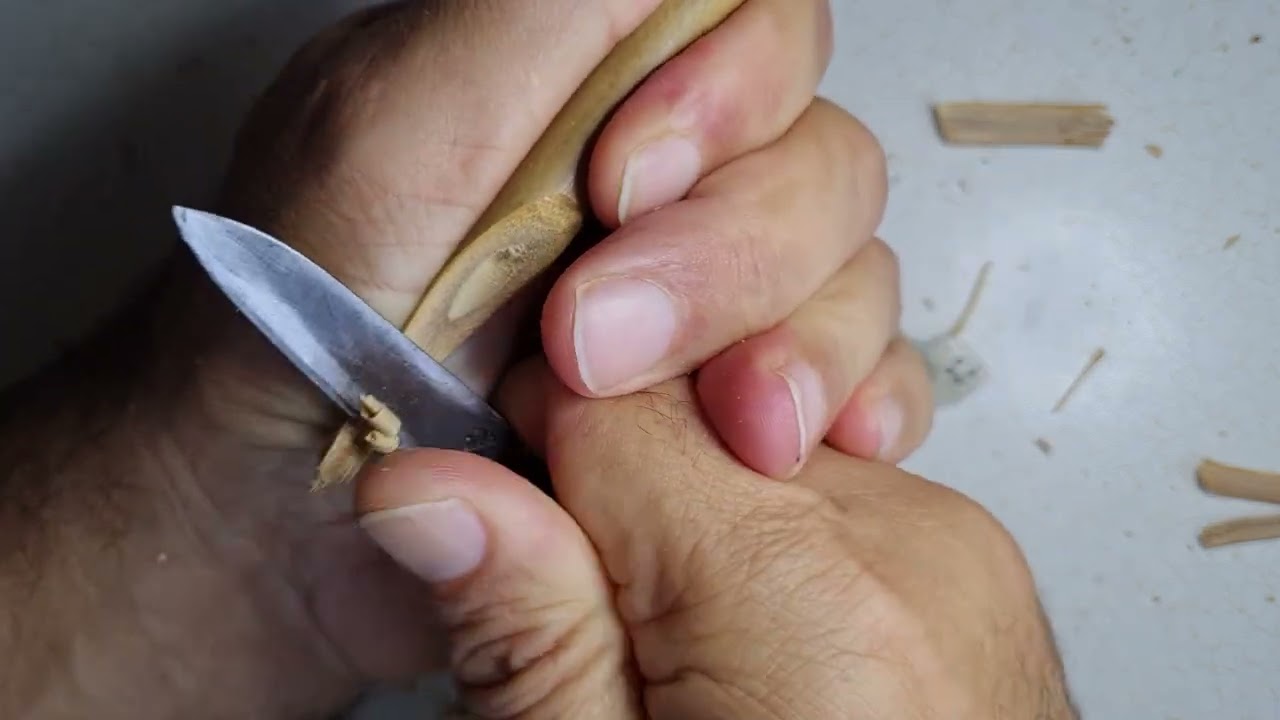 Hat kalemi; kamış ve bambu kalemin açılması