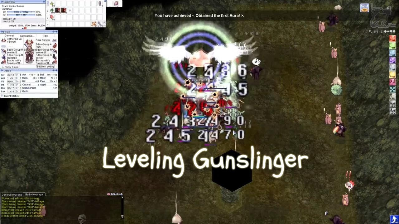 Ragnarok Online [iRO] - Gunslinger Desperado 1-99 Leveling - Level Up Cut - Sv Chaos