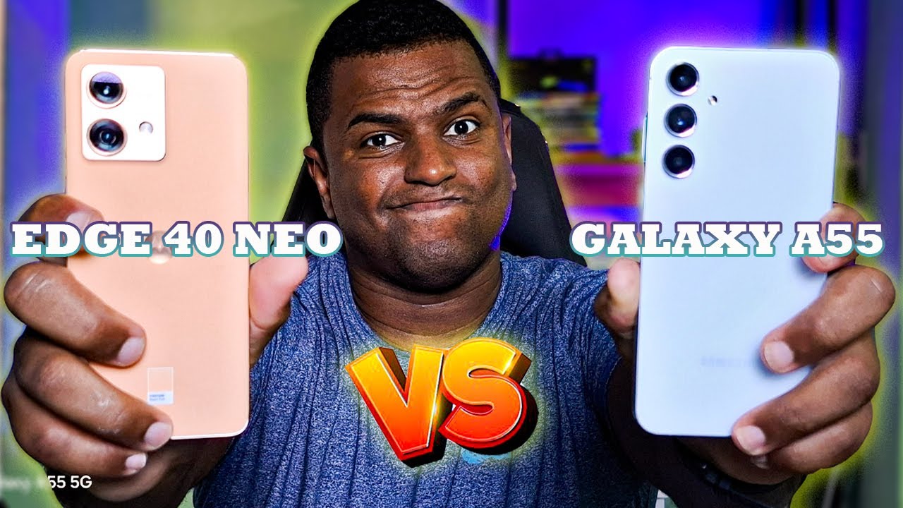 SAMSUNG GALAXY A55 5G VS MOTO EDGE 40 NEO QUAL É O MELHOR CUSTO BENEFÍCIO?