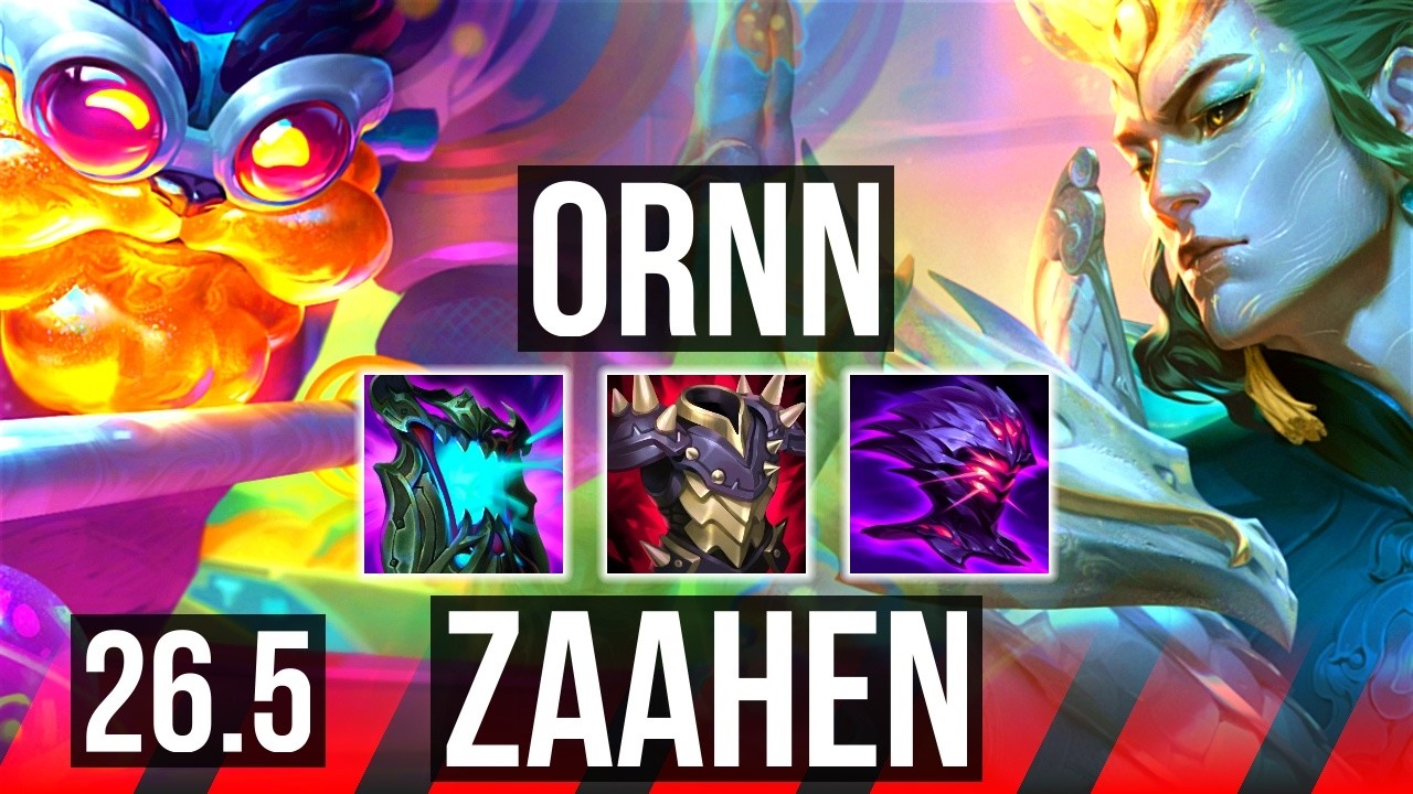 ORNN vs ZAAHEN (TOP) | EUW Master | 26.5