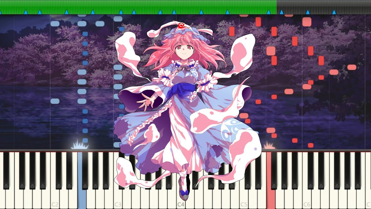 【東方ピアノ】幽雅に咲かせ、墨染の桜 ~ Border of Life【東方妖々夢】