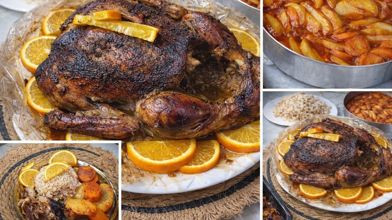 بط بالبرتقال في كيس حراري 🔥 طري ومقرمش من غير نقطة زيت + صينية بطاطس خطيرة ⭐⭐⭐