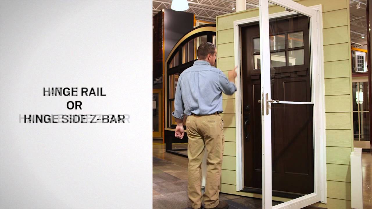 Identifying the Parts of Andersen Self-Storing Storm Doors | Andersen Windows