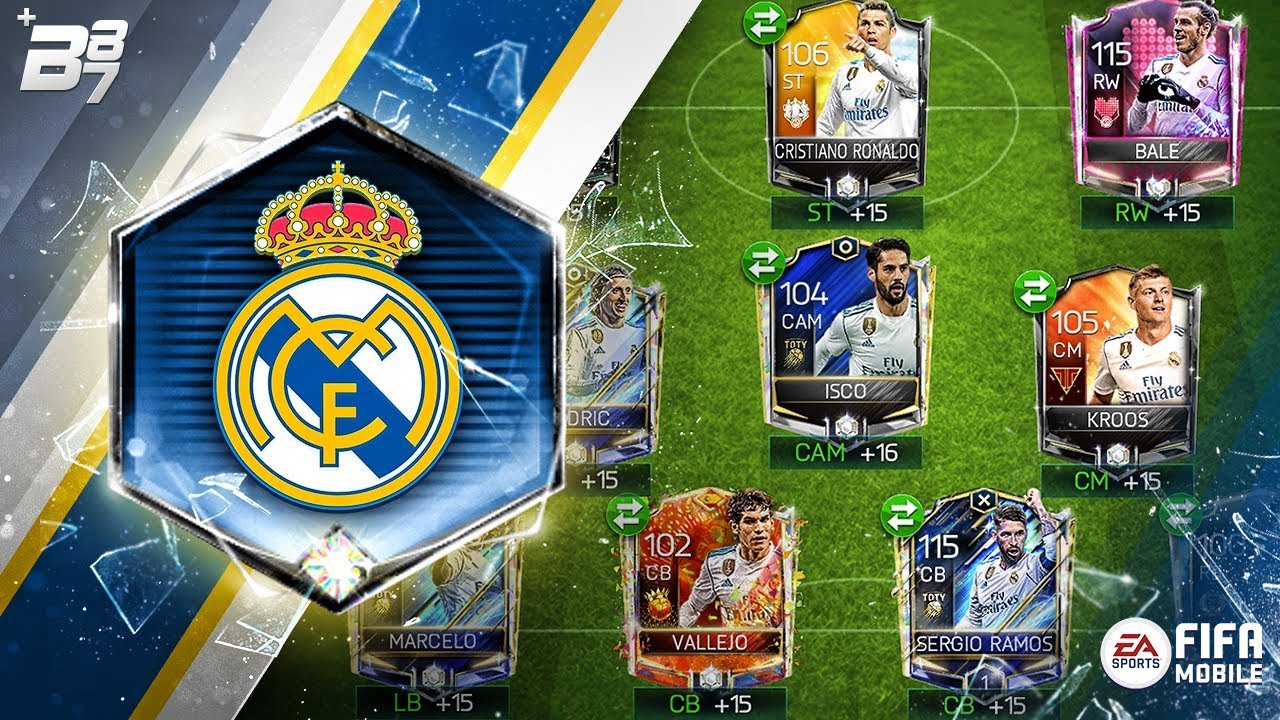 FULL REAL MADRID SPECIAL CARD SQUAD! | FIFA MOBILE