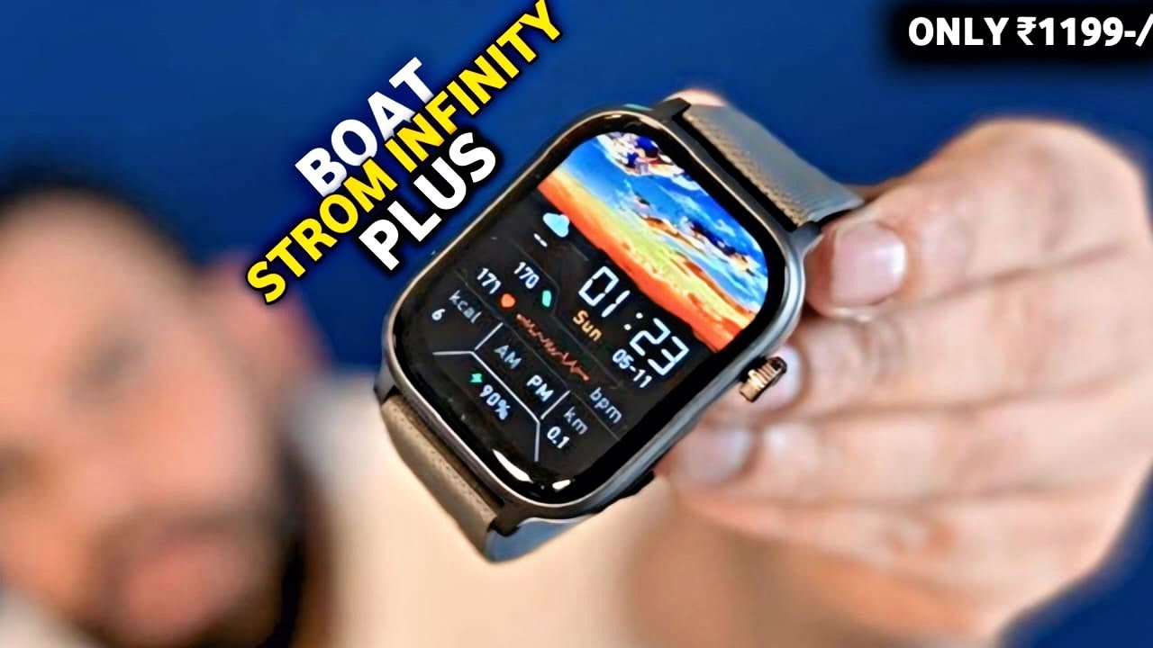 Boat Strom Infinity Plus Smartwatch Detail review⚡️1.96”inches HD with 20 Days battery backup