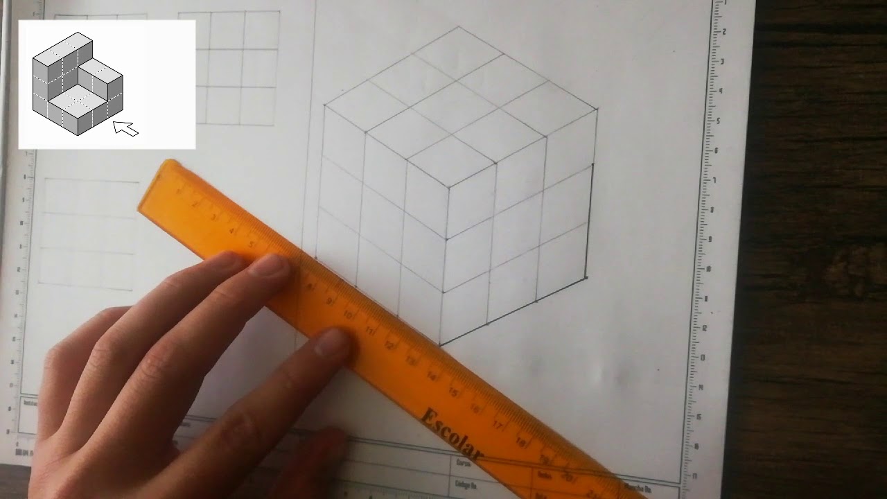 Dibujo isométrico.