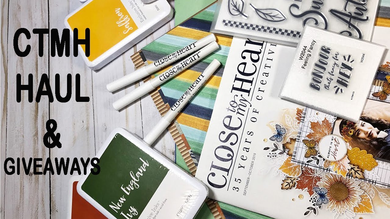 CTMH FALL HAUL AND GIVEAWAYS!! Close to My Heart  giveaway / Scrapbooking / cardmaking