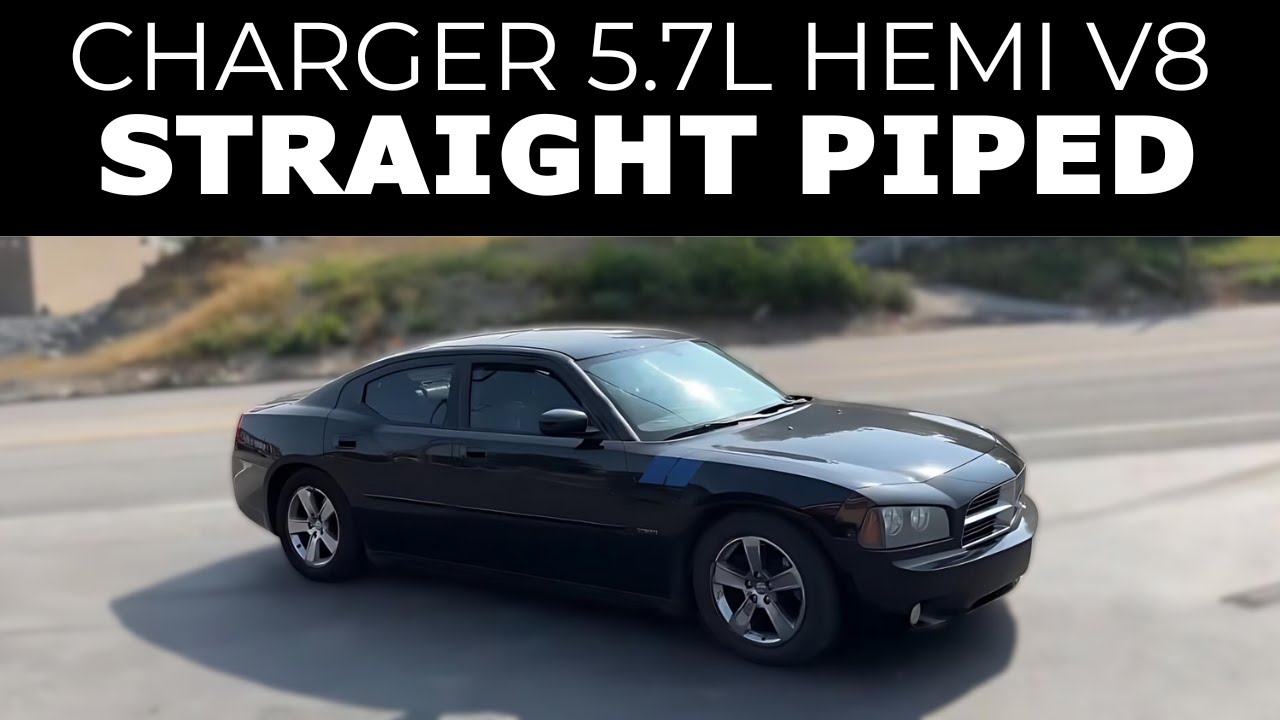 Dodge Charger 5.7L HEMI V8 2007 года с прямыми трубами!