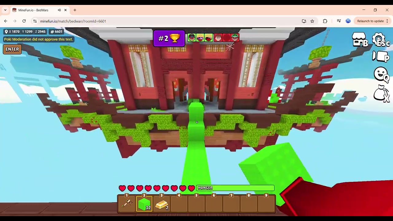 MineFun.io gà skywras quá nên chơi bedwras cho lành :)