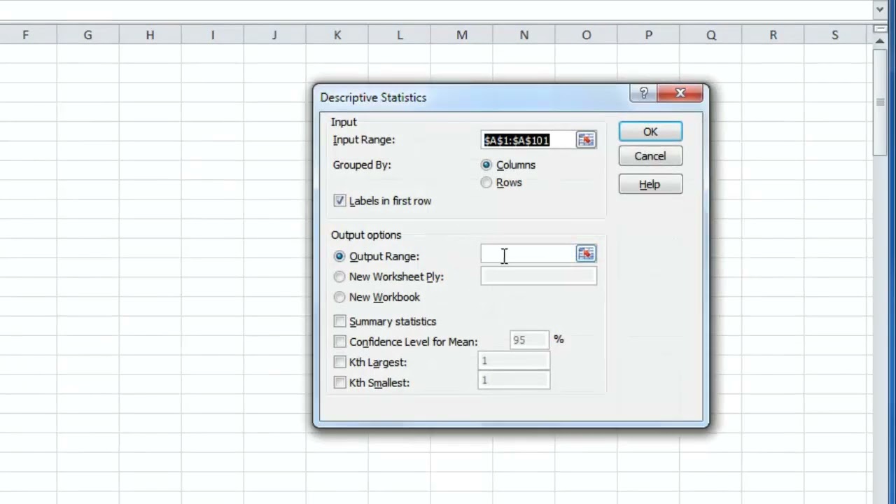 Work with Confidence Intervals in Excel Using Data Analysis Tools for Accurate Statistics